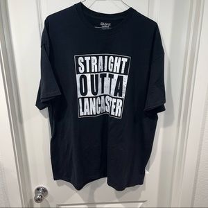 Straight Outta lancaster black T-shirt men’s size 3 XL